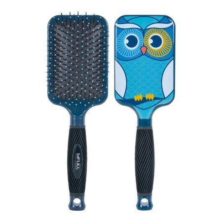 Brosse Démêlante Bifull Hibou Bleu