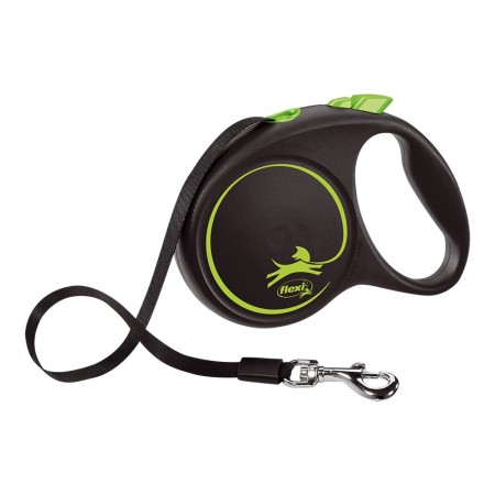 Laisse pour Chien Flexi BLACK DESIGN 5 m Taille S Vert