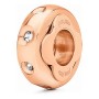 Perle de verre Femme Folli Follie 3P13T017RC Or rose (1 cm)