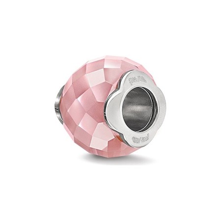 Perle de verre Femme Folli Follie 3P16F001P Rose (1 cm)