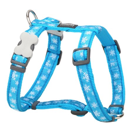 Harnais pour Chien Red Dingo Style Bleu Flocons de neige 37-61 cm