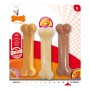 Jouet pour chien Nylabone Extreme Chew Value Pack Bacon Beurre de cacahuètes Taille S Poulet Nylon (3 pcs)