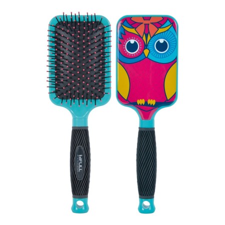 Brosse Démêlante Bifull Hibou Rose