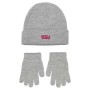 Bonnet et gants Levi's Batwing Gris