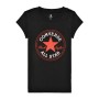 T shirt à manches courtes Enfant Converse Timeless Chuck Patch G Noir 100 % coton