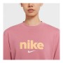 Tee-shirt Manches Longues Femme Nike Crew Rose