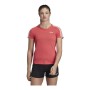 T-shirt à manches courtes femme Adidas DP2362 Rouge
