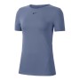 T-shirt à manches courtes femme Nike AO9951 Bleu Acier