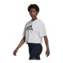 T-shirt à manches courtes femme Adidas You For You Cropped Blanc (2XS)