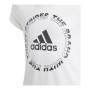 T shirt à manches courtes Enfant Adidas Aeroready Bold Blanc