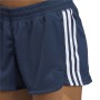 Short de Sport Adidas Knit Pacer Femme Bleu foncé