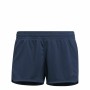 Short de Sport Adidas Knit Pacer Femme Bleu foncé