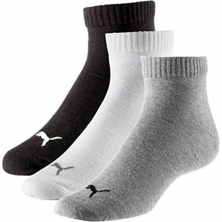 Chaussettes de Sport Puma Quarter Plain 3 Noir (39-42)