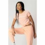 T-shirt à manches courtes femme Champion Big Script Logo Rose