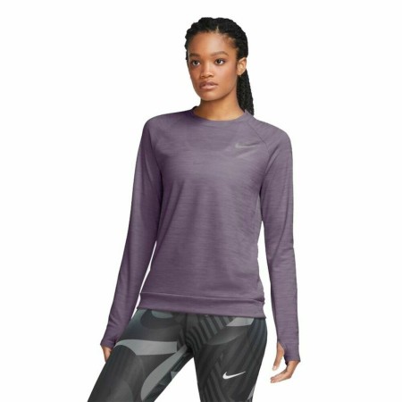 Tee-shirt Manches Longues Femme Nike Pacer Prune