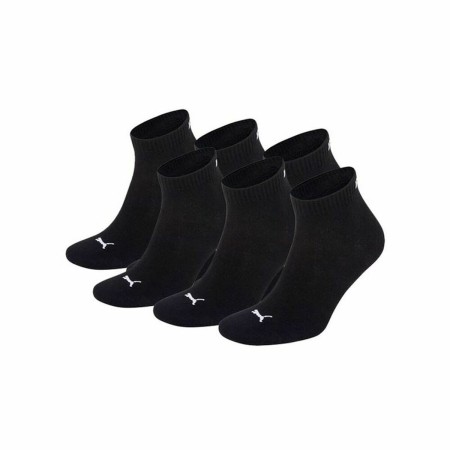 Chaussettes de Sport Puma Quarter Plain 3 Noir