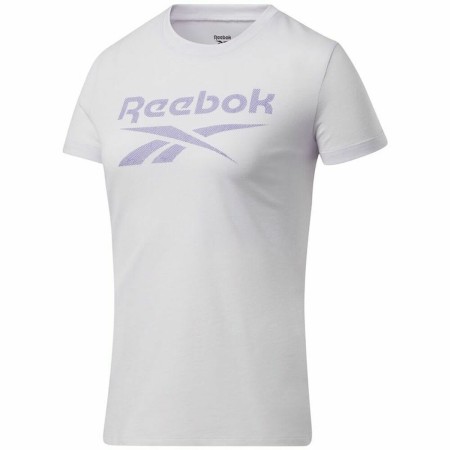 T-shirt à manches courtes femme Reebok Workout Ready Supremium Blanc Pourpre