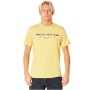 T-shirt à manches courtes homme Rip Curl Yeh Mumma Jaune