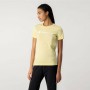 T-shirt à manches courtes femme Champion Big Script Logo Jaune