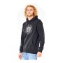 Sweat sans capuche homme Rip Curl Tapler Bleu foncé Noir