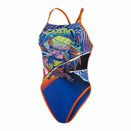 Maillot de bain femme Speedo Placement Ribbonback Bleu