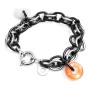 Bracelet Femme Folli Follie BA1B003SK-BN Noir Acier inoxydable (23 cm)