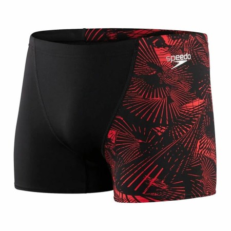 Maillot de bain homme Speedo Allover V-Cut Aquashort AM Rouge