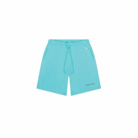 Short de Sport pour Homme Champion Script Logo BL Aigue marine