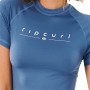 T-shirt à manches courtes femme Rip Curl Golden Rays UV Indigo
