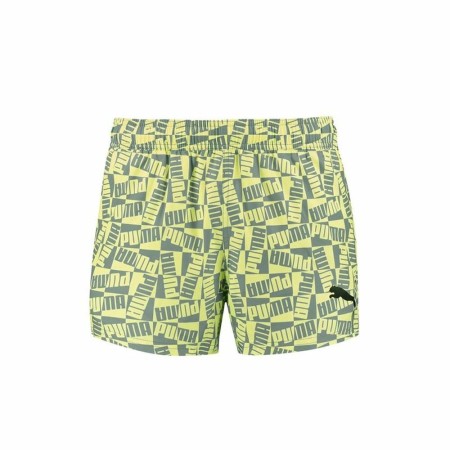 Maillot de bain homme Puma Swim Block Logo Vert citron