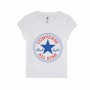 T shirt à manches courtes Enfant Converse Timeless Chuck Patch Blanc