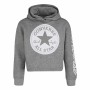 Sweat-shirt à capuche fille Converse Chuck Patch Crop Gris foncé