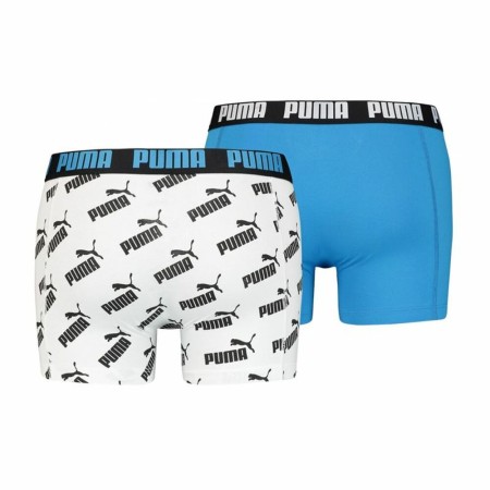 Boxer pour homme Puma All Over Print Blanc (2 pcs)