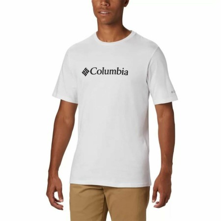 Maillot de Corps de Sport à Manches Coupe Columbia Basic Logo Blanc