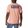 T shirt à manches courtes Columbia North Cascades Saumon