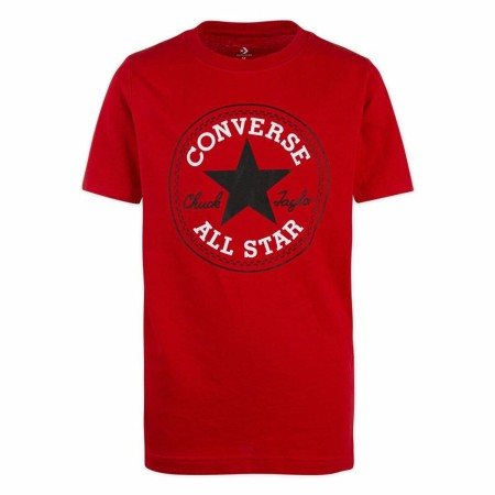 T shirt à manches courtes Enfant Converse Chuck Patch Rouge