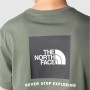 T-shirt à manches courtes homme The North Face Box Logo Gris foncé