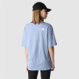 T-shirt à manches courtes femme The North Face Simple Dome Folk Bleu clair