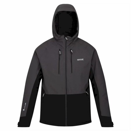 Veste de Sport pour Homme Regatta Highton Str III Gris foncé Avec capuche