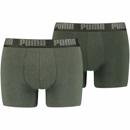 Boxer pour homme Puma Basic 2 Pièces Vert foncé