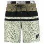 Maillot de bain homme Puma Swim Heritage Stripe Kaki