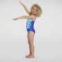 Maillot de Bain Fille Speedo Digital Placement Bleu