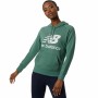 Sweat à capuche femme New Balance Vert
