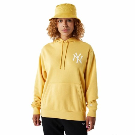 Sweat à capuche femme New Era Jaune