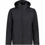 Veste de Sport pour Homme Campagnolo 3-en-1 Avec capuche Noir