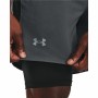 Short de Sport Under Armour Gris Homme