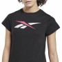 T-shirt à manches courtes femme Reebok Vector Noir