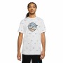 T-shirt à manches courtes homme Nike Swoosh Ball AOP Blanc