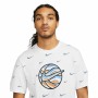 T-shirt à manches courtes homme Nike Swoosh Ball AOP Blanc