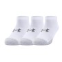 Chaussettes de Sport Under Armour Heatgear 3 Unités Blanc